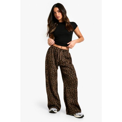 Petite" - Jogging Large À Imprimé Léopard - S - boohoo - Modalova