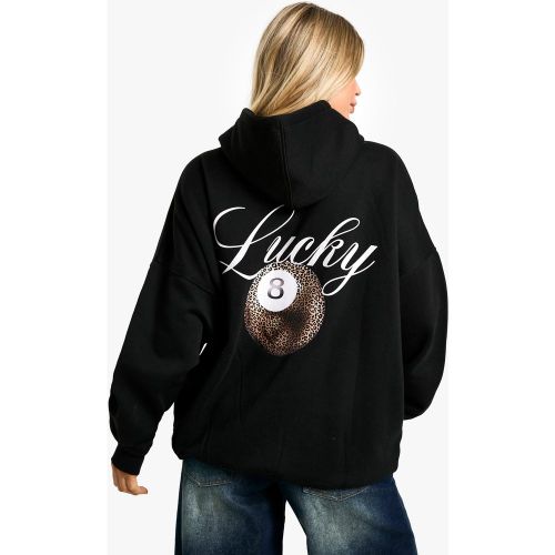 Sweat À Capuche Oversize À Imprimé Léopard - L - boohoo - Modalova