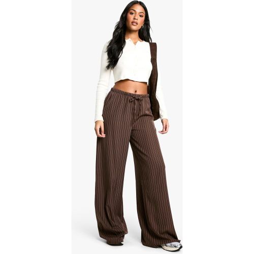 Tall" - Pantalon Large À Rayures Et Cordon De Serrage - 36 - boohoo - Modalova