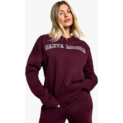 Sweat Oversize À Slogan Santa Monica - S - boohoo - Modalova