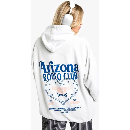 Sweat À Capuche Oversize À Imprimé Arizona - S - boohoo - Modalova