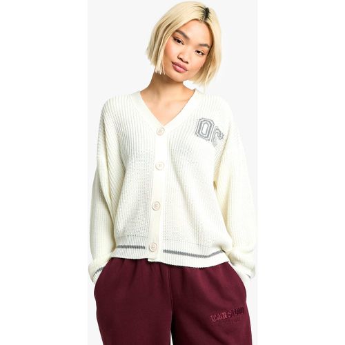 Cardigan Universitaire En Maille - S - boohoo - Modalova