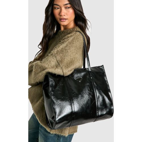 Tote Bag En Synthétique Texturé - One Size - boohoo - Modalova
