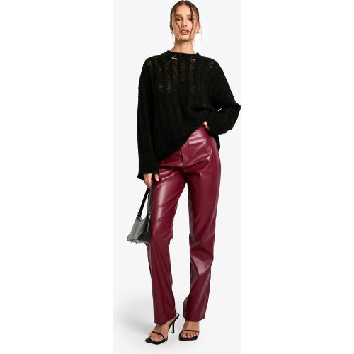 Pantalon Droit Taille Haute - Xs - boohoo - Modalova