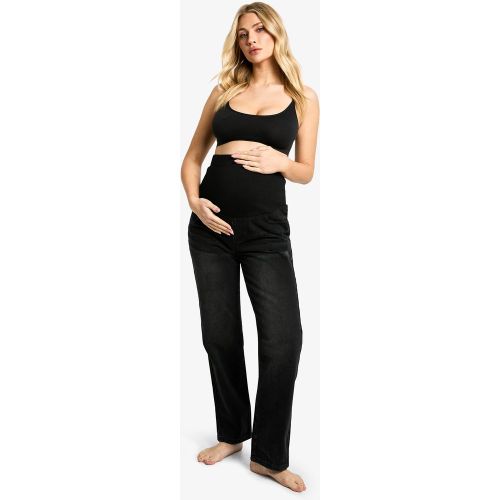 Maternité - Jean De Grossesse Mom Oversize - 40 - boohoo - Modalova