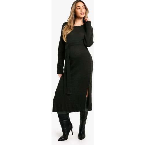 Maternité - Robe Pull De Grossesse À Col Rond - 38 - boohoo - Modalova