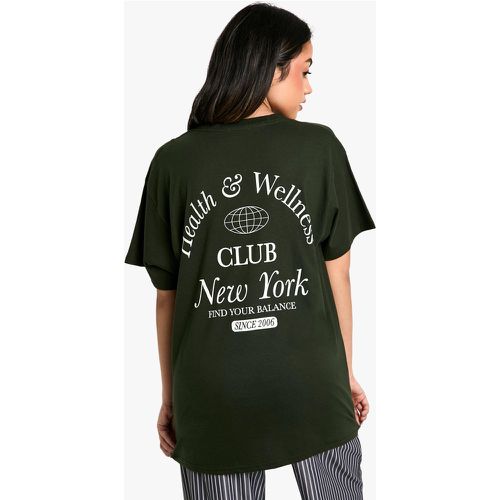 Ny - T-Shirt Oversize À Imprimé Ny - L - boohoo - Modalova