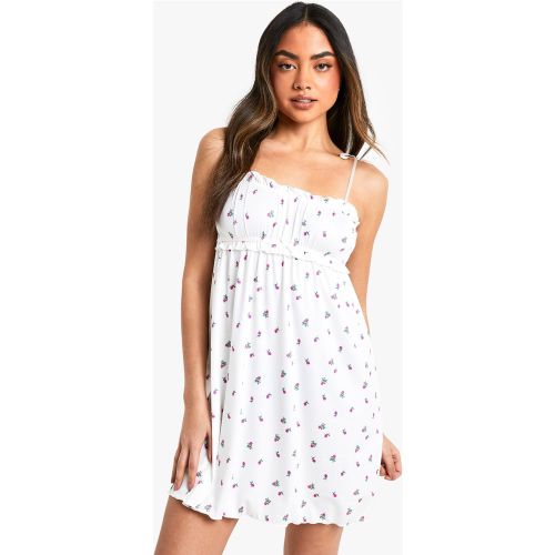 Chemise À Volants Et Imprimé Rose - 34 - boohoo - Modalova