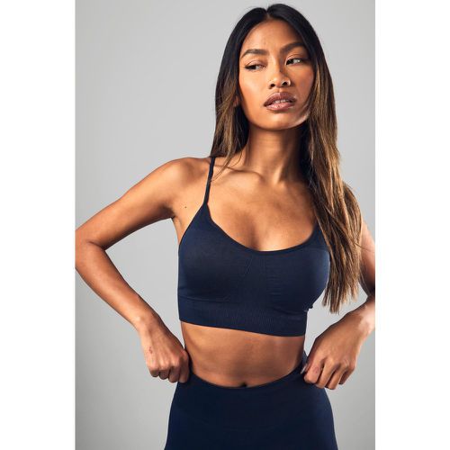 Brassière De Sport Premium Côtelée Sans Coutures - S - boohoo - Modalova