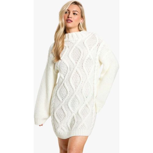 Robe Pull À Col Ras Du Cou Et Dos Nu - S - boohoo - Modalova