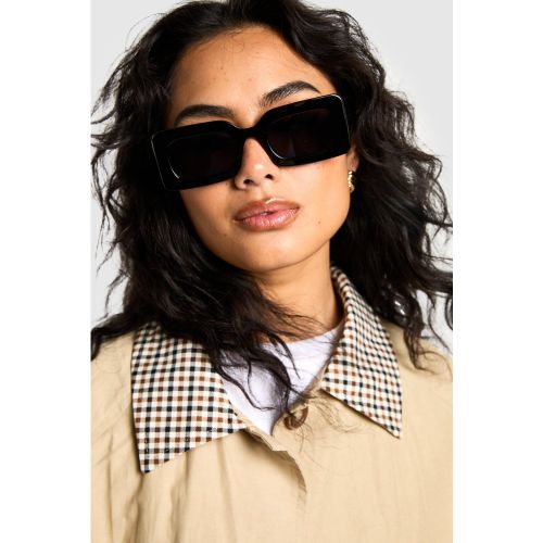 Lunettes De Soleil Carrées Épaisses - One Size - boohoo - Modalova