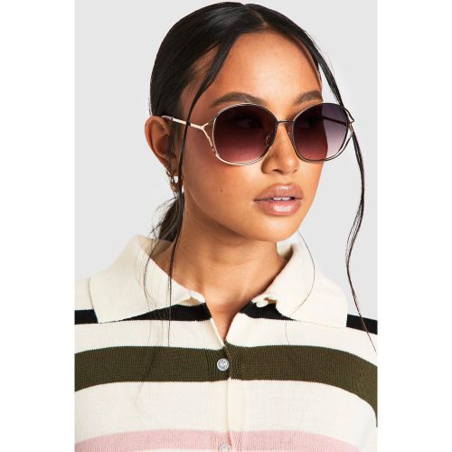 Lunettes De Soleil Oversize ées - One Size - boohoo - Modalova