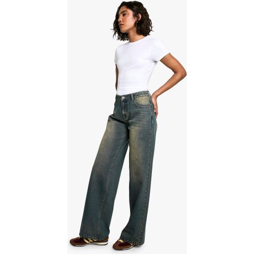 Tall" - Jean Boyfriend Baggy Taille Basse - 36 - boohoo - Modalova