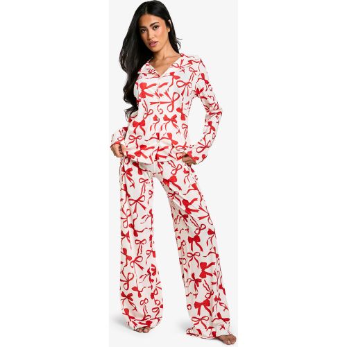 Ensemble De Pyjama À Imprimé Nœud - 34 - boohoo - Modalova