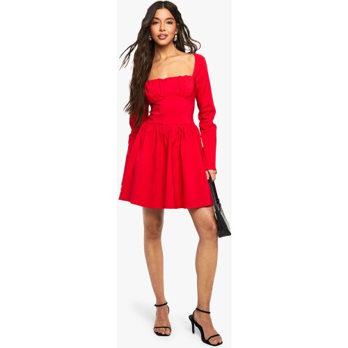 Robe Corset Douce À Manches Longues - 36 - boohoo - Modalova