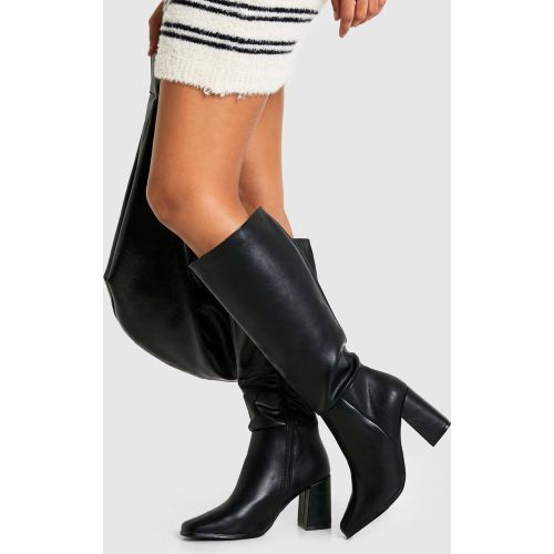 Bottes Hautes Carrées - Pointure Large - 38 - boohoo - Modalova