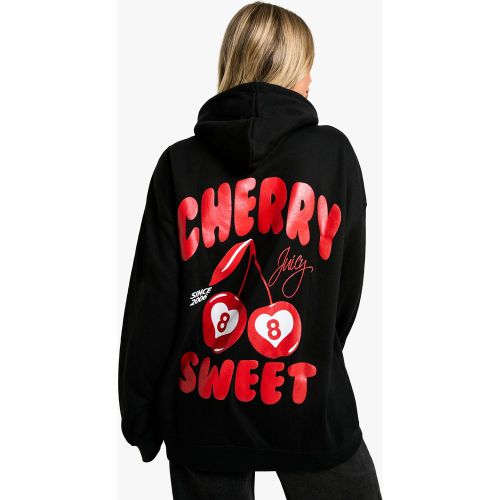 Sweat À Capuche À Slogan Cherry Sweet Bubblegum - M - boohoo - Modalova