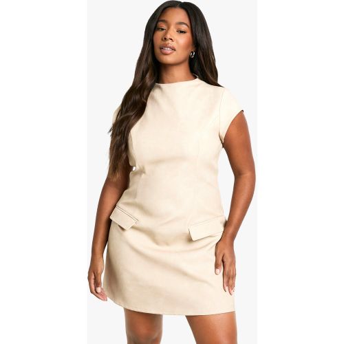 Grande Taille - Robe Courte Texturée - 44 - boohoo - Modalova