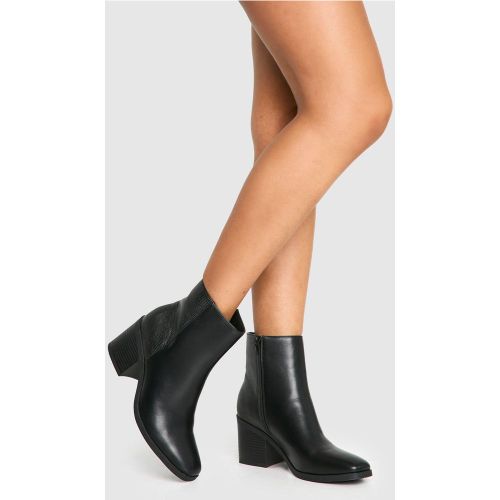 Bottines À Empiècement Serpent - 36 - boohoo - Modalova