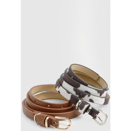 Ceinture À Imprimé Vache - S - boohoo - Modalova