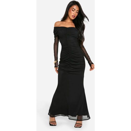 Robe Longue Soyeuse À Épaules Dénudées - 36 - boohoo - Modalova
