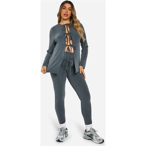 Maternité - Legging De Grossesse Côtelé - 40 - boohoo - Modalova