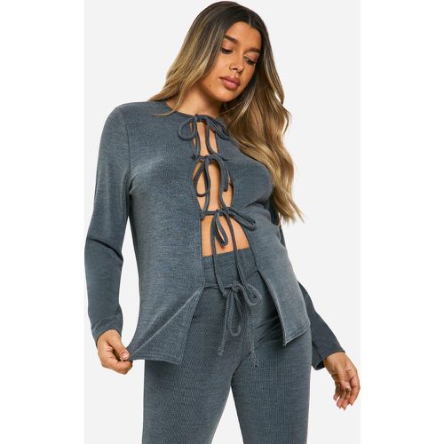 Maternité - Cardigan De Grossesse Côtelé - 38 - boohoo - Modalova