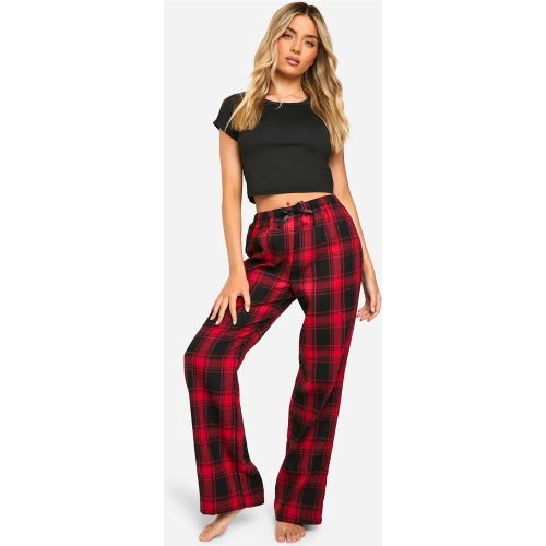 Pyjama À Carreaux Avec Pantalon Et Short - 40 - boohoo - Modalova