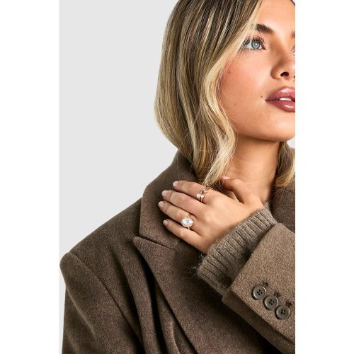Lot De 4 Bagues Perlées - S/M - boohoo - Modalova