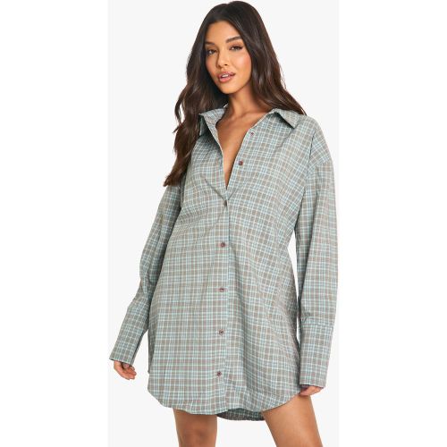 Robe Chemise À Carreaux - 36 - boohoo - Modalova