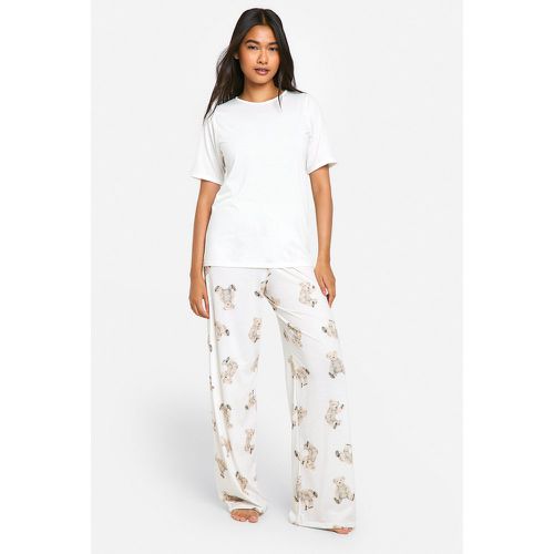 Ensemble De Pyjama À Imprimé Ours - 38 - boohoo - Modalova