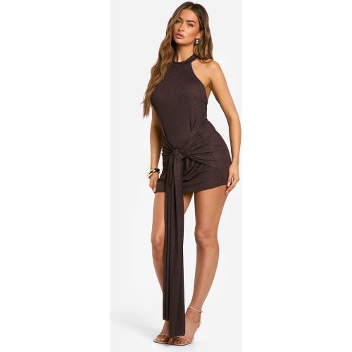 Robe Courte Texturée À Dos Nu - 36 - boohoo - Modalova