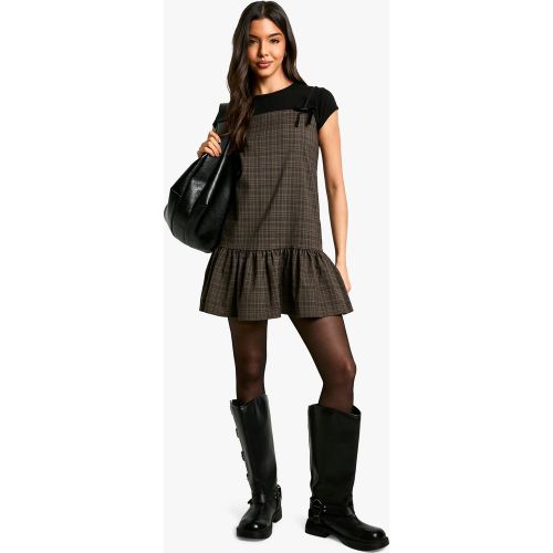 Robe Courte À Carreaux - 36 - boohoo - Modalova