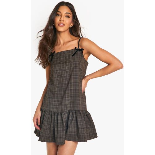 Robe Courte À Carreaux - 40 - boohoo - Modalova