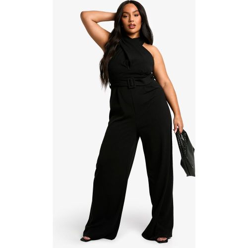 Grande Taille - Combinaison Large Croisée À Ceinture - 44 - boohoo - Modalova