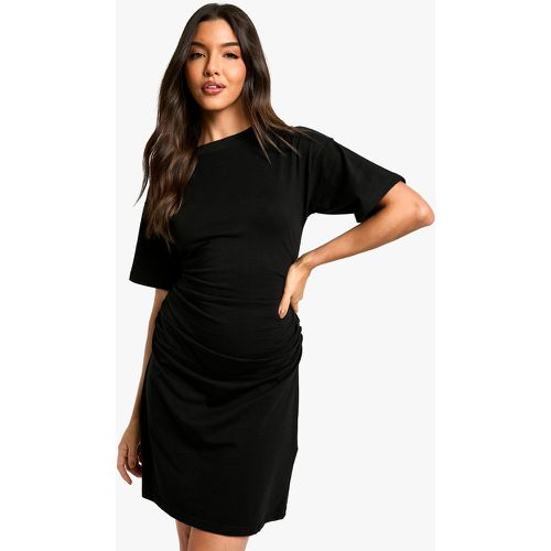 Robe Courte Froncée Sur Le Côté - 38 - boohoo - Modalova