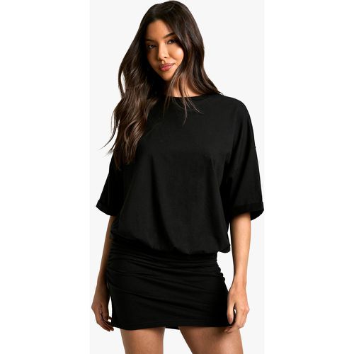 Robe Courte Froncée - 38 - boohoo - Modalova