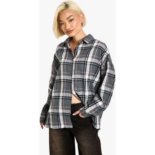 Chemise Oversize À Carreaux - 40 - boohoo - Modalova