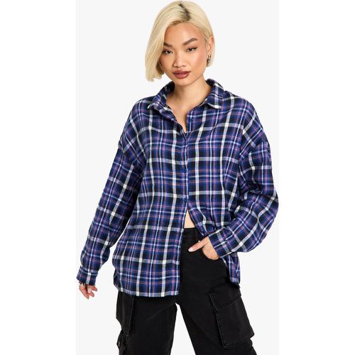 Chemise Oversize À Carreaux - 38 - boohoo - Modalova