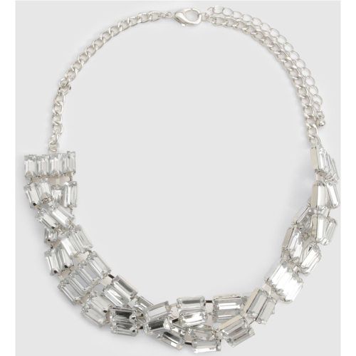 Collier Ras-Du-Cou Torsadé À Strass - One Size - boohoo - Modalova