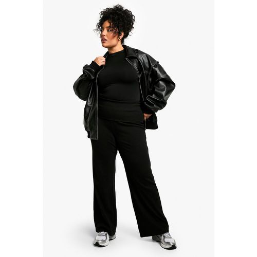 Grande Taille - Pantalon Droit À Taille Plissée - 44 - boohoo - Modalova