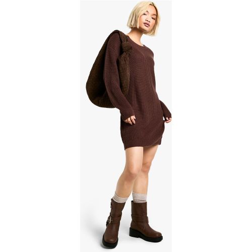 Robe Pull Basique À Col Ras-Du-Cou - 40 - boohoo - Modalova