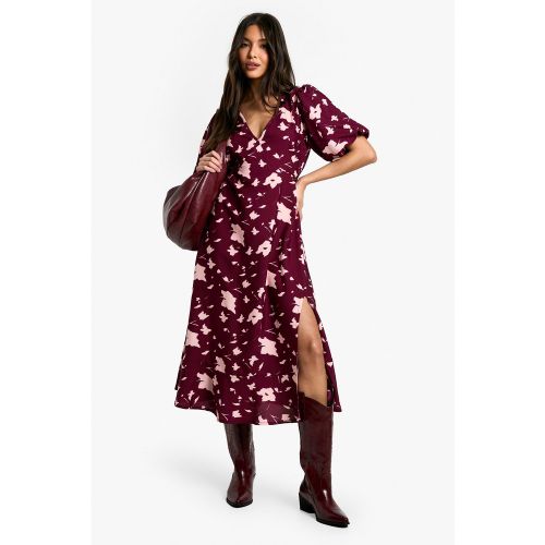 Robe Mi-Longue Fleurie - 40 - boohoo - Modalova