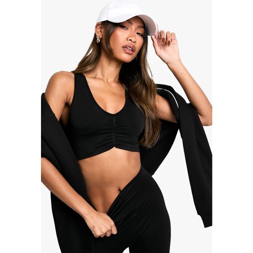 Brassière De Sport Premium Froncée - L - boohoo - Modalova