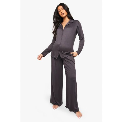 Maternité - Ensemble De Pyjama Avec Chemise Basique Et Pantalon - 38 - boohoo - Modalova