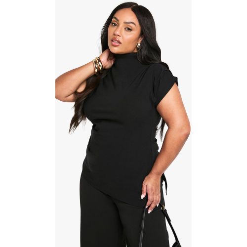 Grande Taille - Top Asymétrique Froncé - 44 - boohoo - Modalova