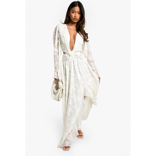 Robe Longue Imprimée Découpée - 36 - boohoo - Modalova
