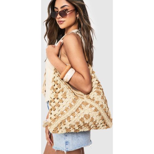 Tote Bag En Crochet - One Size - boohoo - Modalova