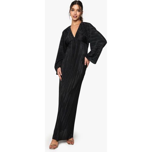 Robe Longue Plissée À Manches Chauve-Souris - 38 - boohoo - Modalova