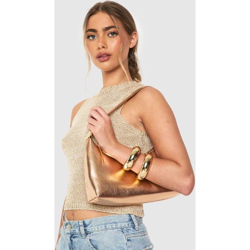 Sac À Main Mé"Tall"isé En Synthétique - One Size - boohoo - Modalova